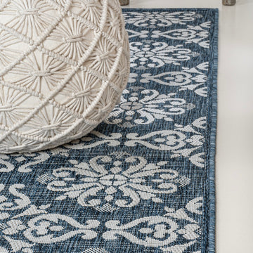 Amora Traditional Mediterranean Tile Design Indoor/Outdoor Area Rug
